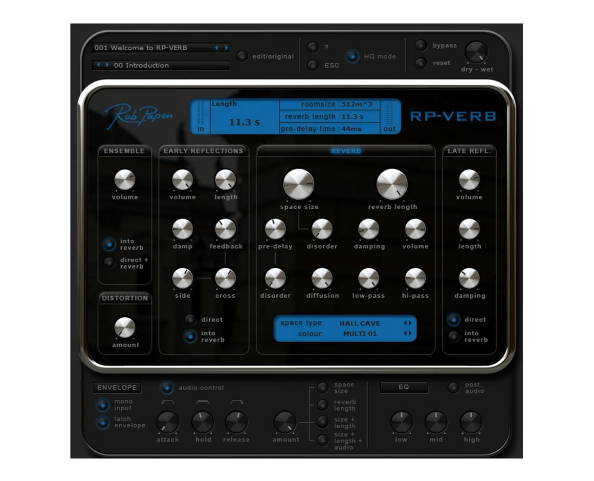 VST verb. Rob Papen – Rp-Reverse VST free download.