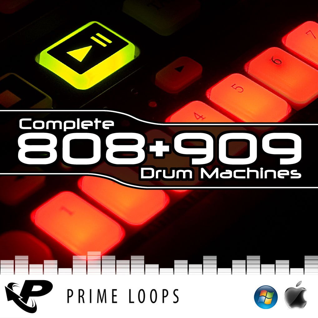 Prime Loops Complete 808 & 909 Drum Machines (WAV)