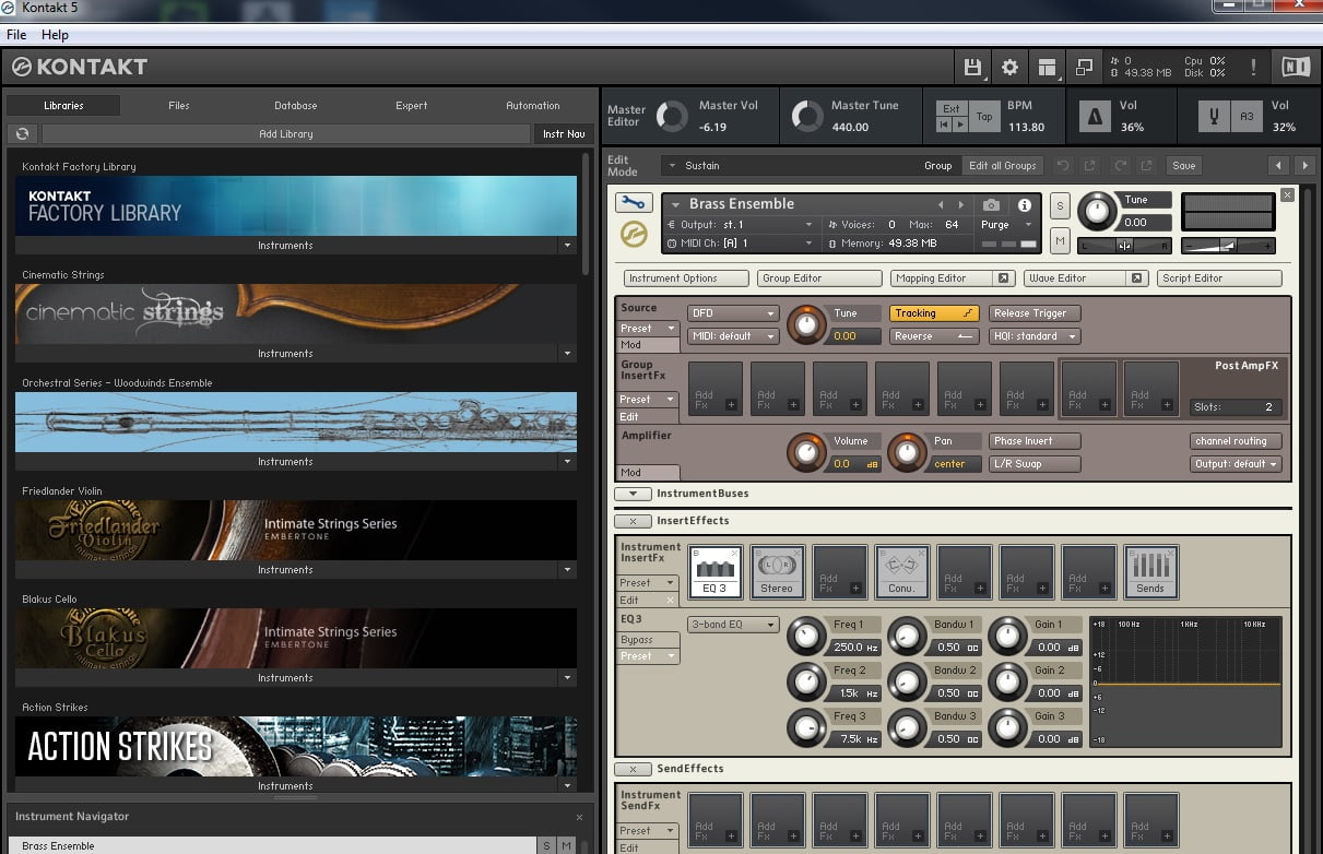 Native instruments library