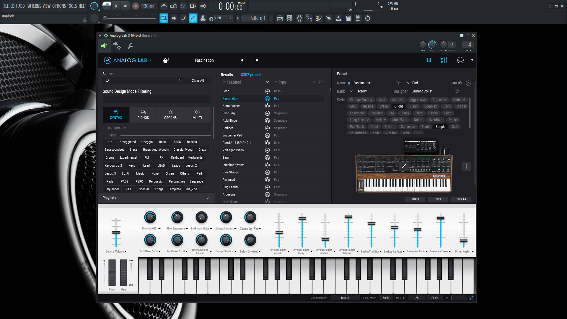 arturia analog lab fl studio