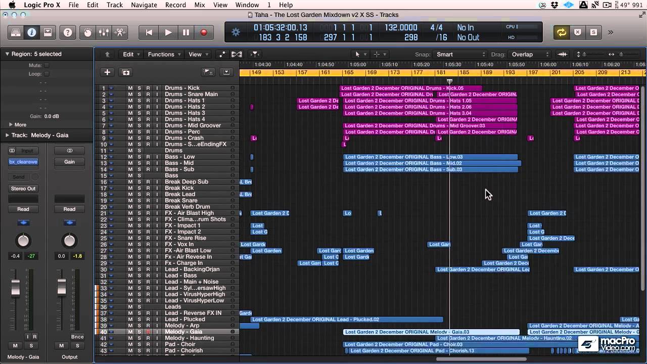 MacProVideo Logic Pro X 406 Mixing EDM Tracks [Tutorial, ENG]