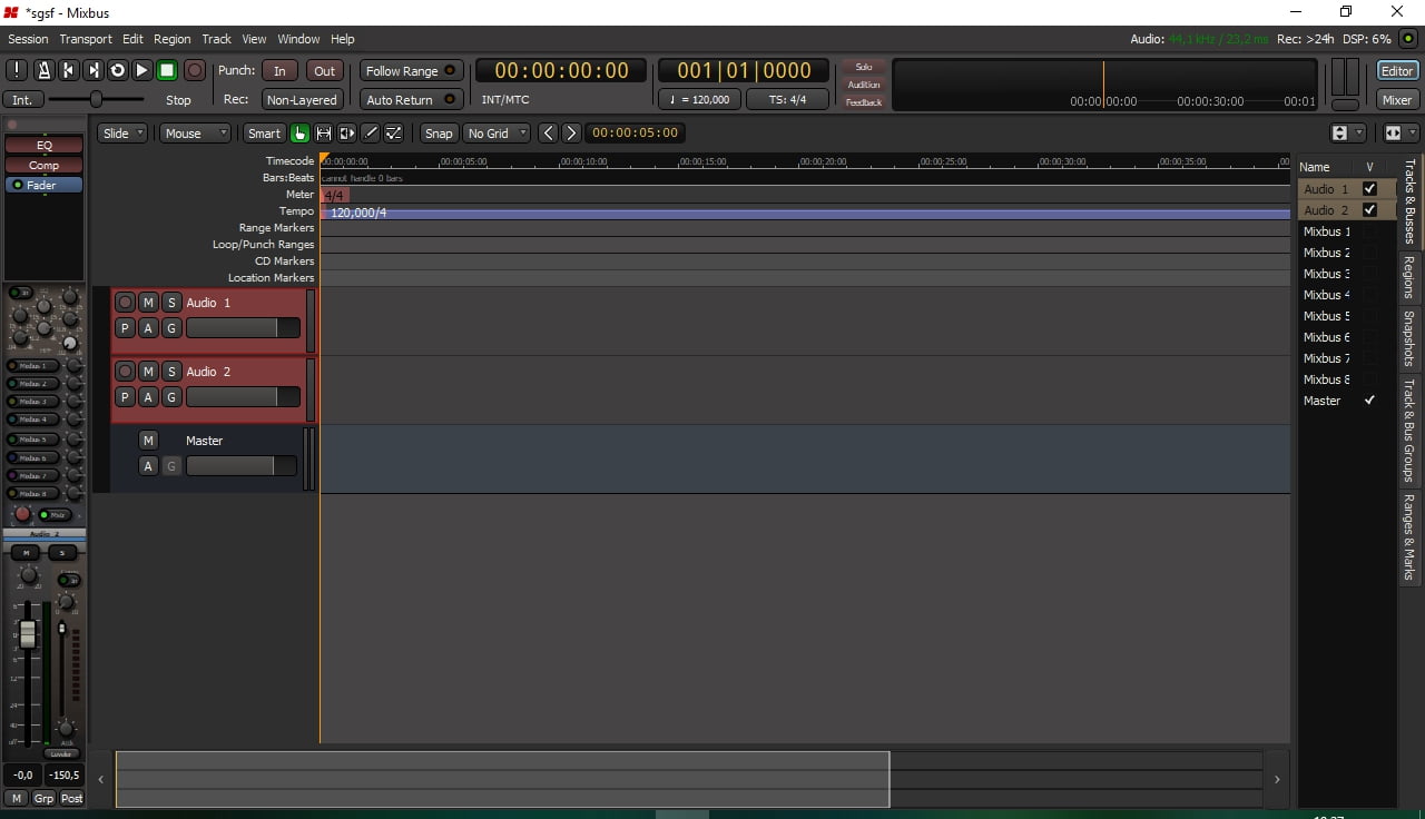 mixbus crash while changing windows mixbus crash while changing windows