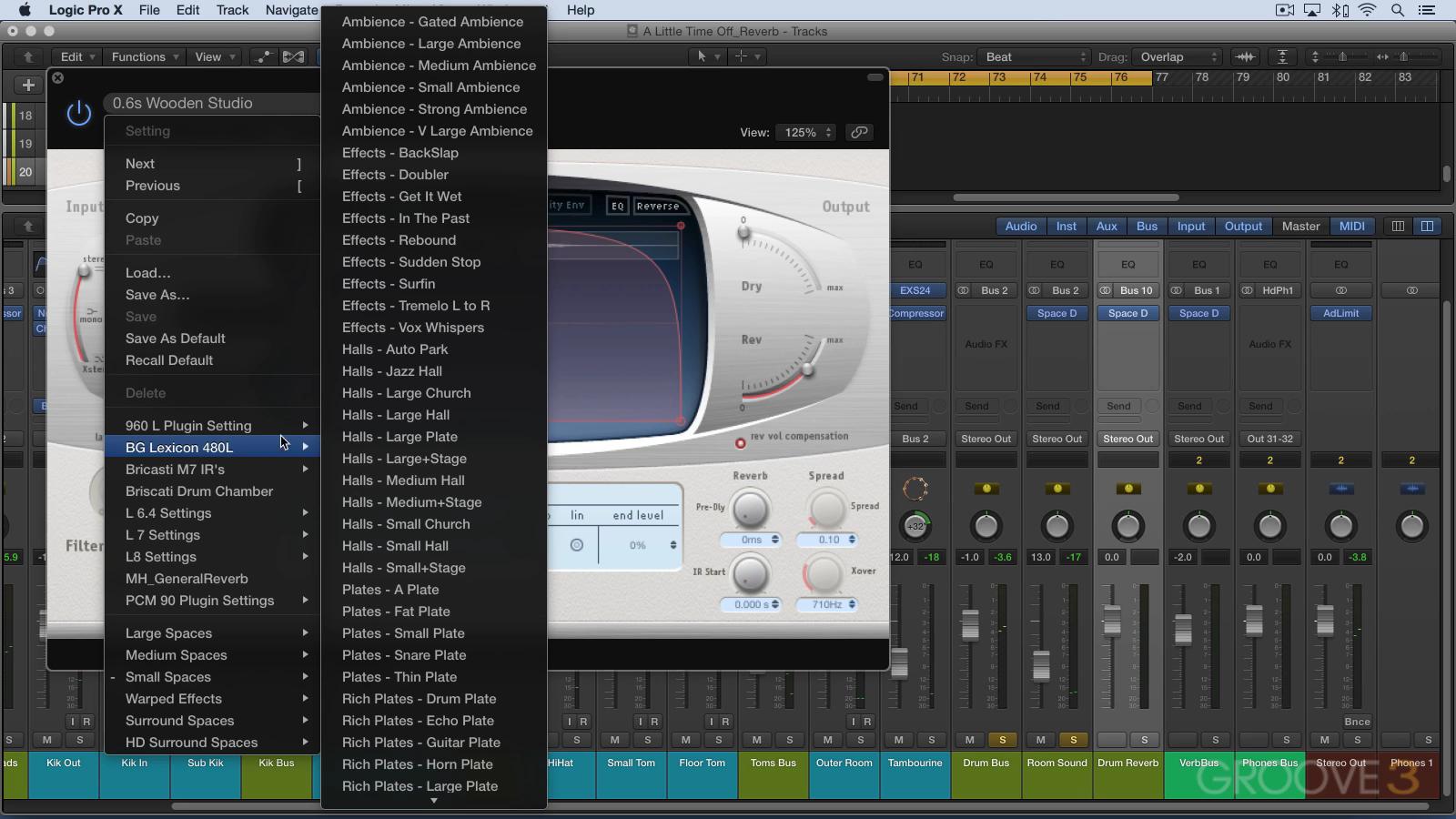 Groove3 Mixing Drums in Logic Pro X [Tutorial, ENG]