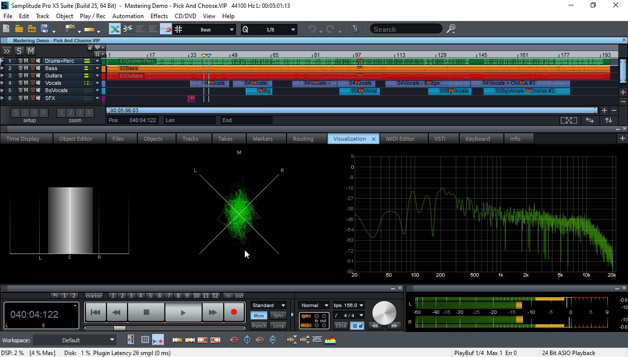 samplitude pro x3 group tracks